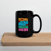 Pop Art Typography Splash Black Glossy Mug - Beyond T-shirts